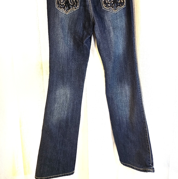 Dereon Sz 5/6 Sequin Pocket Jeans - Picture 4 of 9